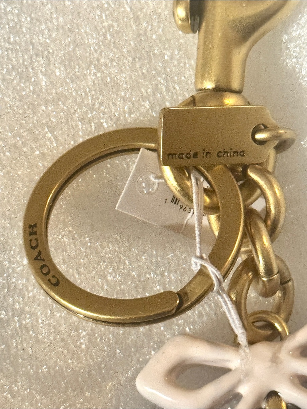 Coach Blue Heart Bag Charm. #CBH12 - Picture 8 of 13